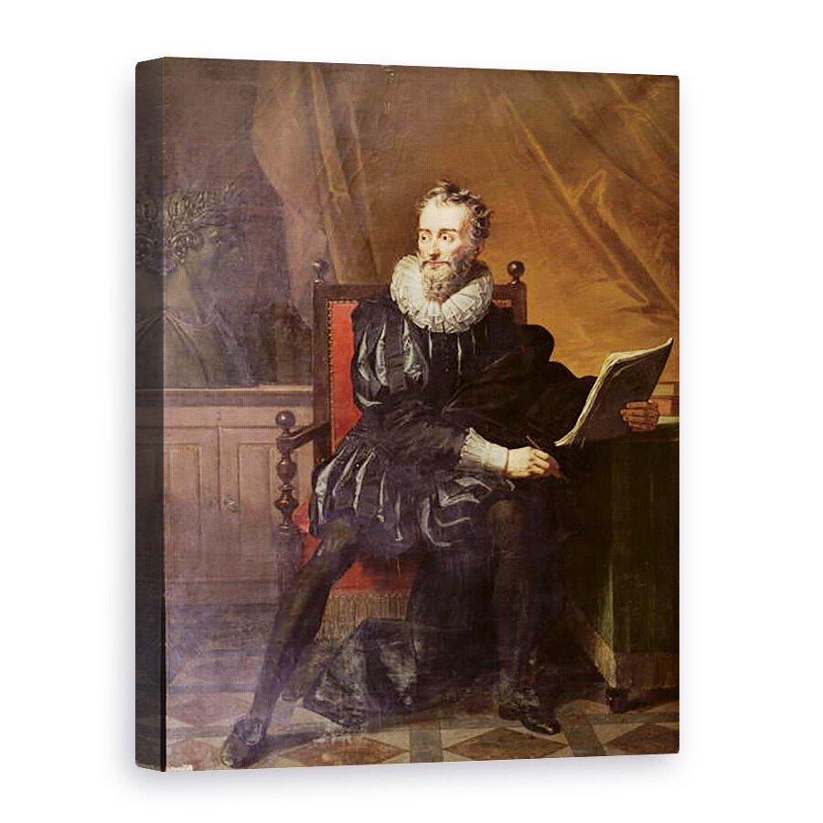 Tablou canvas - Robert Lefevre - Portret De Francois de Malherbe 1555-1628 1822, 75 x 100 cm