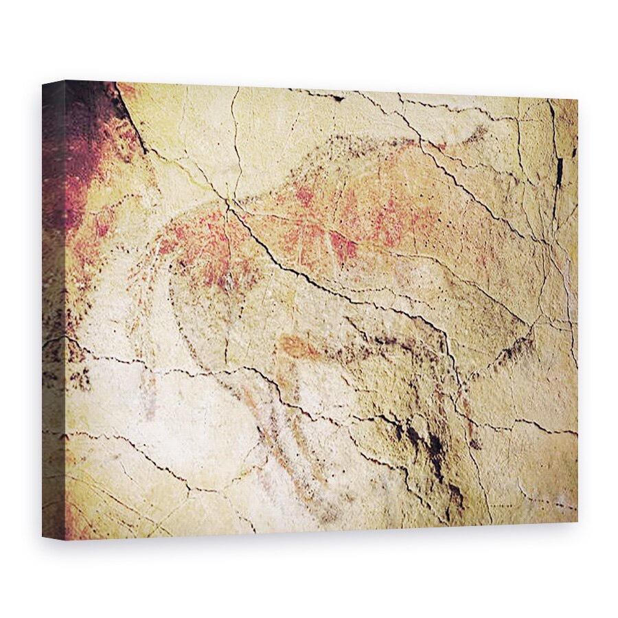 Tablou canvas - Prehistoric - Bizon din pesterile din Altamira, 75 x 100 cm