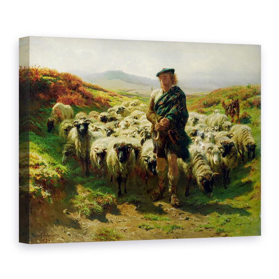 Tablou canvas - Rosa Bonheur - Ciobanesc Highland, 75 x 100 cm