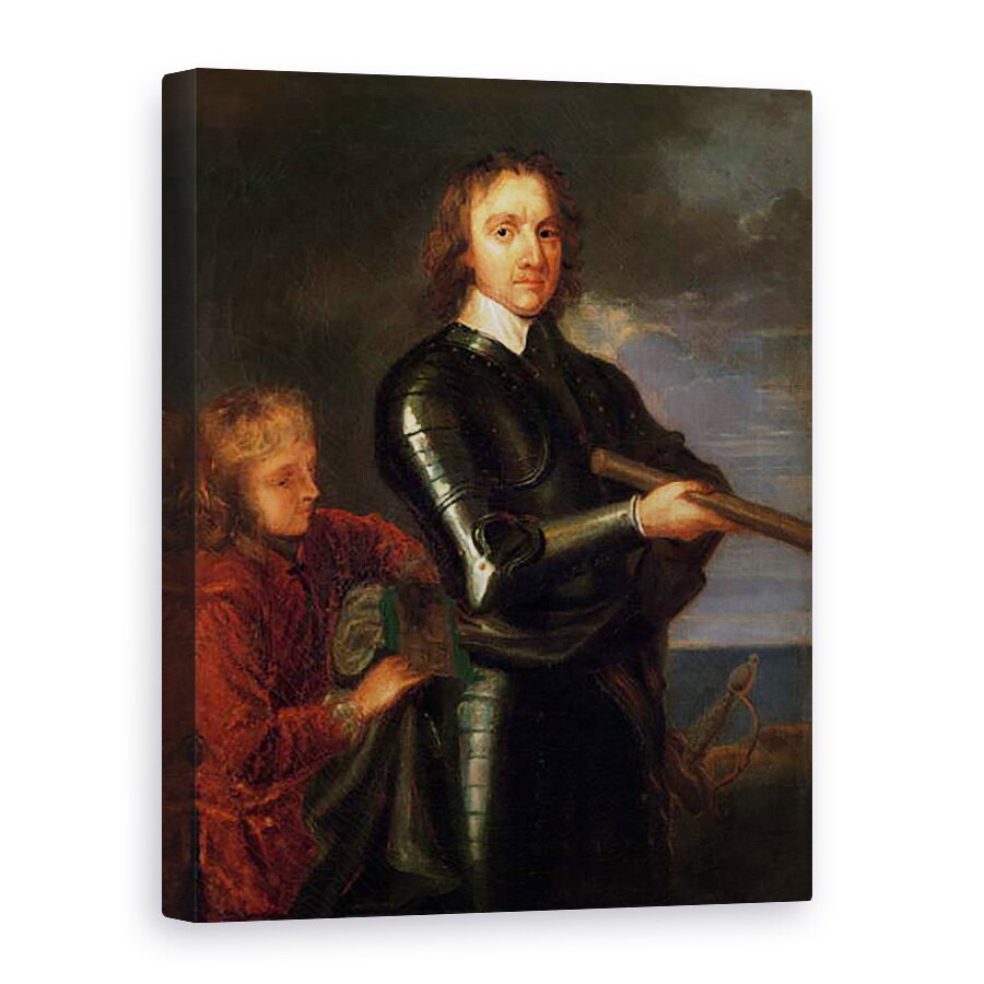 Tablou canvas - Robert Walker - Portretul lui Oliver Cromwell 1599-1658, 60 x 80 cm