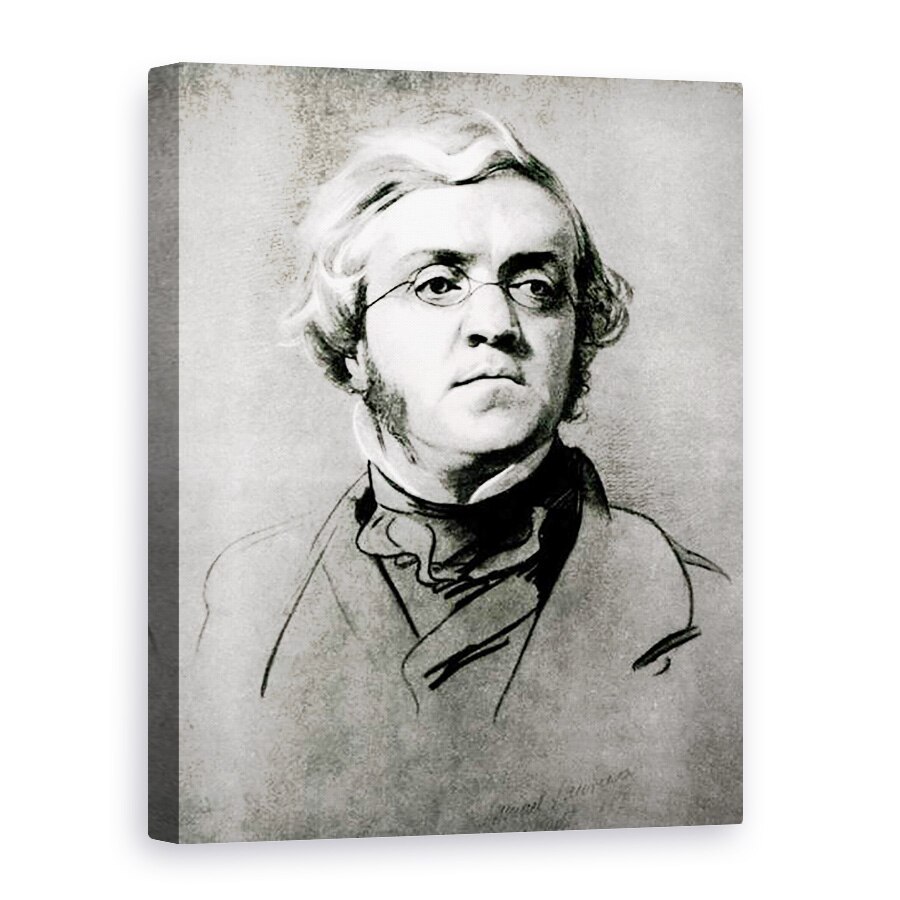 Tablou canvas - Samuel Laurence - William Makepeace Thackeray 1811-63 ulei pe panza, 75 x 100 cm