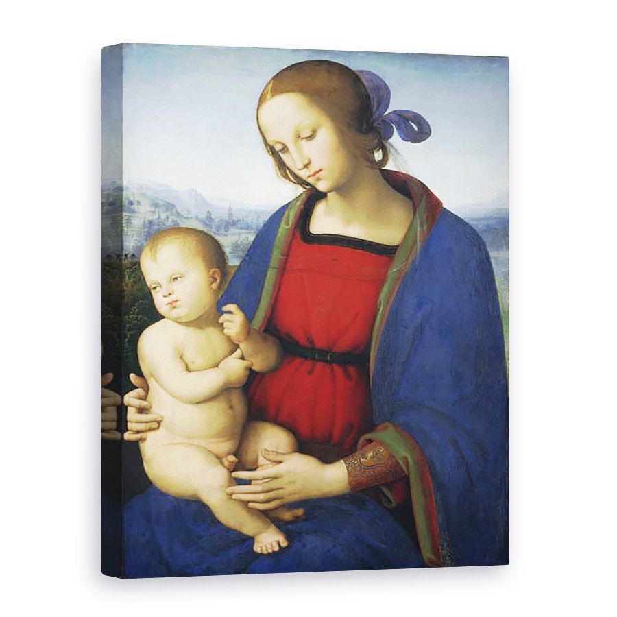 Tablou canvas - Pietro Perugino - Madonna si Copilul, 75 x 100 cm