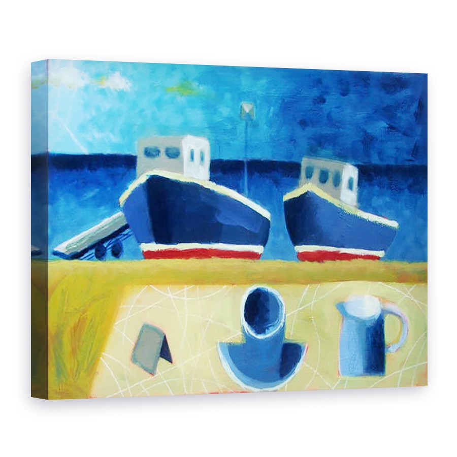 Tablou canvas - Sara Hayward - Doua barci, 75 x 100 cm