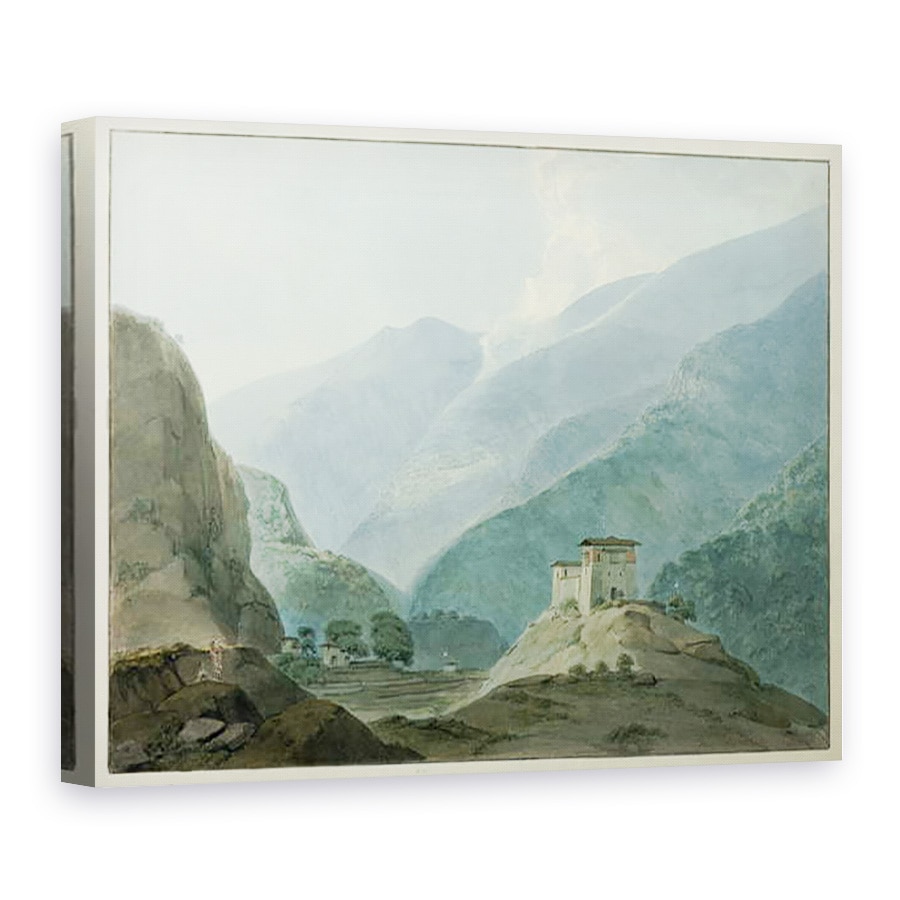 Tablou canvas - Samuel Davis - Chukha Casle in Bhutan, 75 x 100 cm