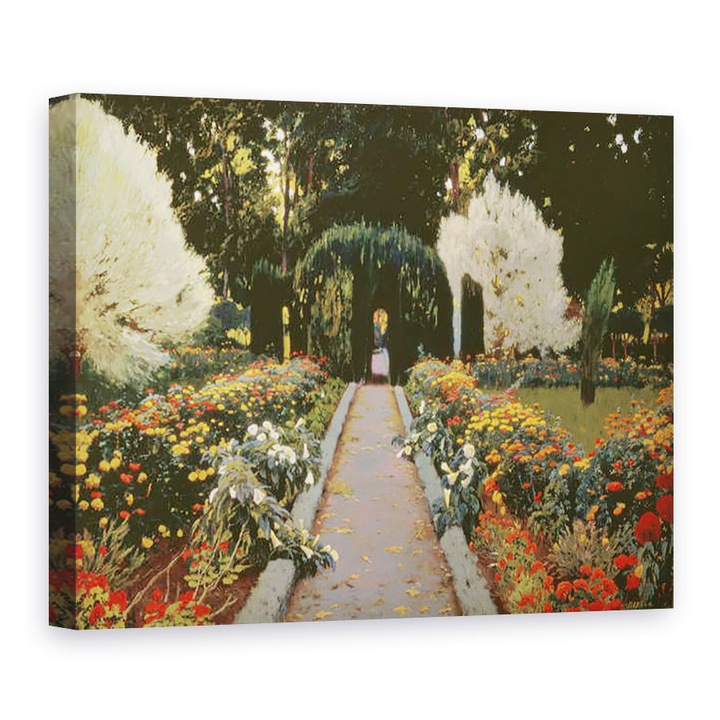 Картина на платно - Santiago Rusinol i Prats - Glorieta II Garden of Aranjuez. Дърво II 1907 г., 75 х 100 см