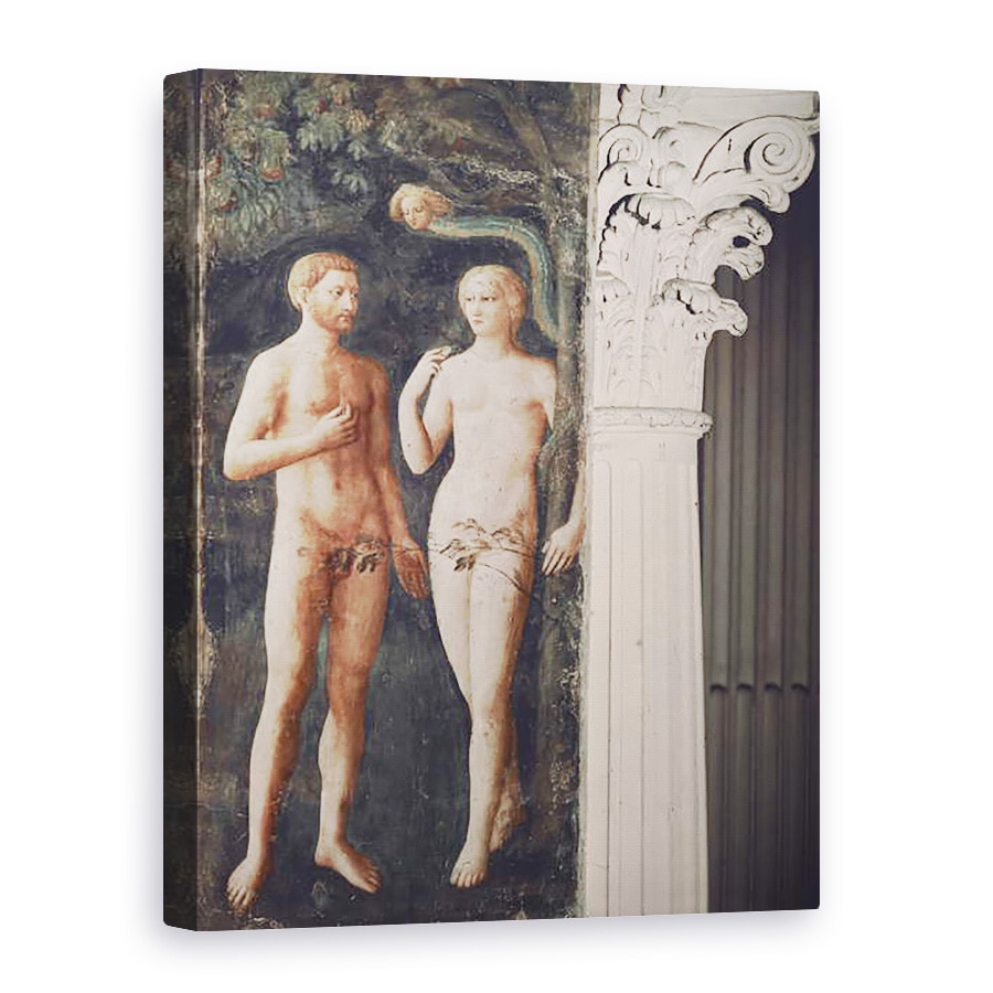 Tablou canvas - Tommaso Masolino da Panicale - Ispita lui Adam si a Evei, 75 x 100 cm