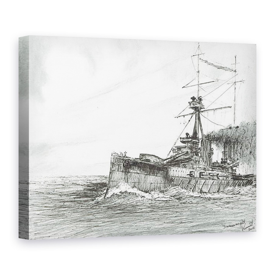 Tablou canvas - Vincent Alexander Booth - HMS Dreadnought pe mare, 2017, 75 x 100 cm