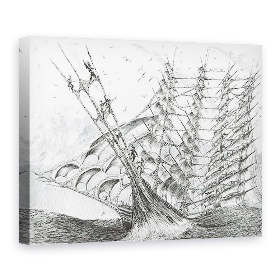 Tablou canvas - Vincent Alexander Booth - Creatorii de furtuni de salvare Marea Galbena, 2019, 60 x 80 cm