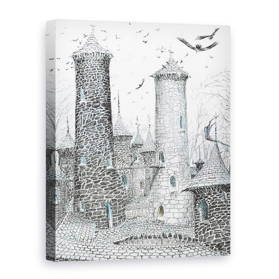 Tablou canvas - Vincent Alexander Booth - page9, Castelul din padurea Findhorn, 2006, 75 x 100 cm