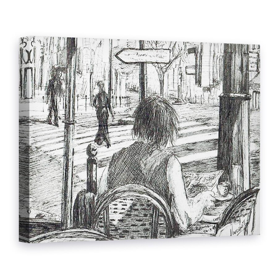 Tablou canvas - Vincent Alexander Booth - La Rotonde - Paris, 2003, 75 x 100 cm