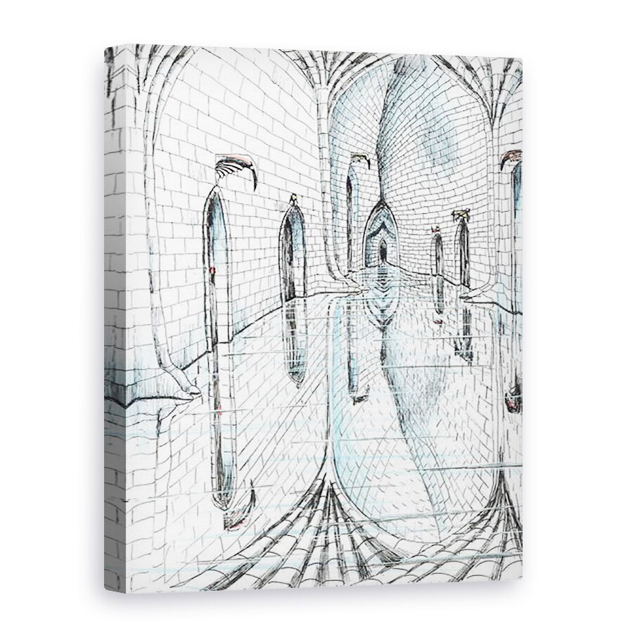 Tablou canvas - Vincent Alexander Booth - Page13, Castelul din padurea Findhorn, 2006, 75 x 100 cm