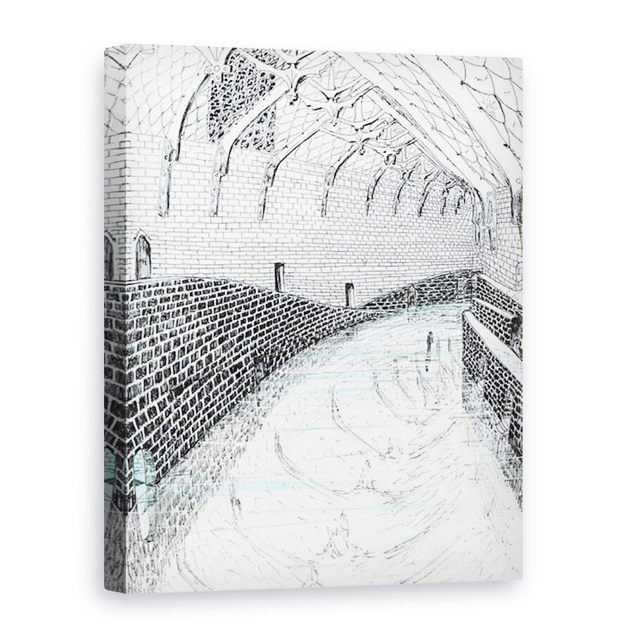 Tablou canvas - Vincent Alexander Booth - Page41, Castelul din padurea Findhorn, 2006, 50 x 70 cm