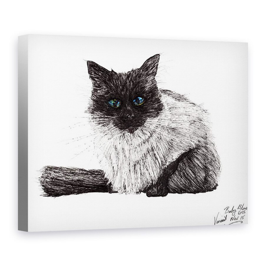 Tablou canvas - Vincent Alexander Booth - Pat ochi albastri, 2015, 75 x 100 cm