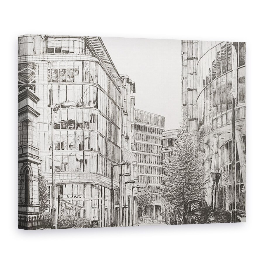 Tablou canvas - Vincent Alexander Booth - Manchester, Deansgate, vedere de la cafenea, 2010, 75 x 100 cm