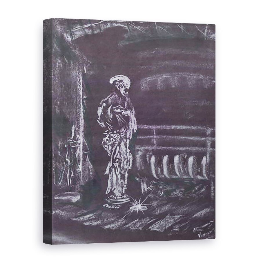 Tablou canvas - Vincent Alexander Booth - Statuie cu semineu la lumina lumanarilor, 1997, 75 x 100 cm