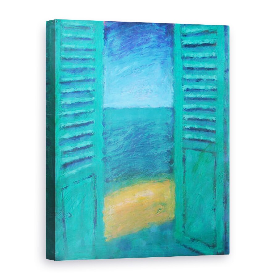 Tablou canvas - Sara Hayward - Jaluzele verzi, 75 x 100 cm