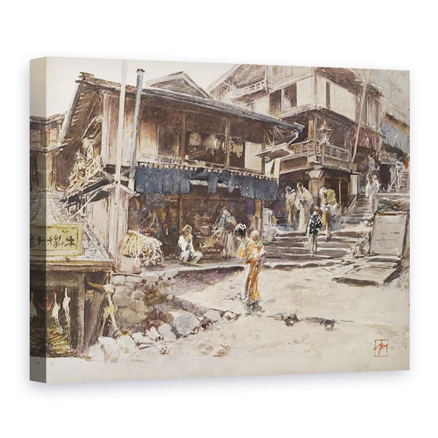 Tablou canvas - Robert Frederick Blum - O strada in Ikao, Japonia I, 75 x 100 cm