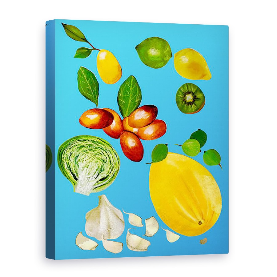 Tablou canvas - Sarah Thompson-Engels - Fructe & legume 2020, 50 x 70 cm