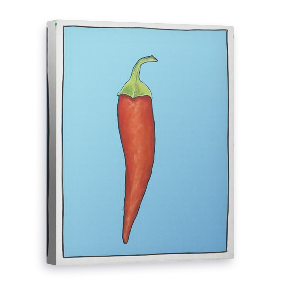 Tablou canvas - Sarah Thompson-Engels - Ardei iute albastru, 75 x 100 cm