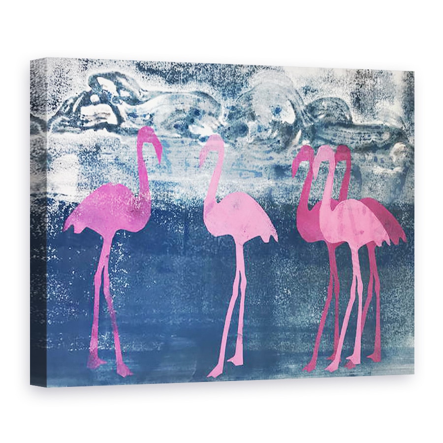 Tablou canvas - Sarah Thompson-Engels - Flamingos,2019, 75 x 100 cm