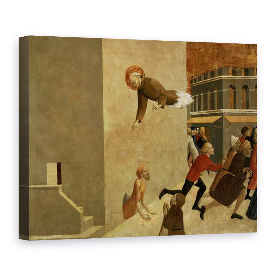 Tablou canvas - Sassetta - Binecuvantat Ranieri Rasini livrarea saracilor din inchisoarea din Florenta, panoul predella al polipticul San Francesco de Borgo San Sepolcro, 50 x 70 cm