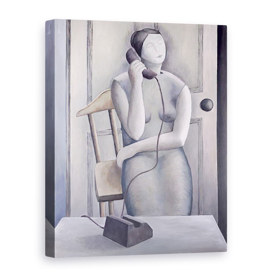 Tablou canvas - Ruth Addinall - Femeie la telefon, 75 x 100 cm
