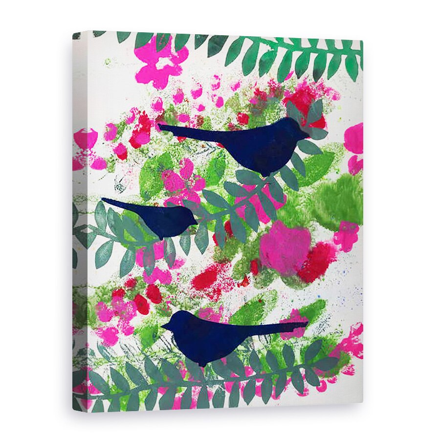 Tablou canvas - Sarah Thompson-Engels - Trei mierle,2018, 50 x 70 cm