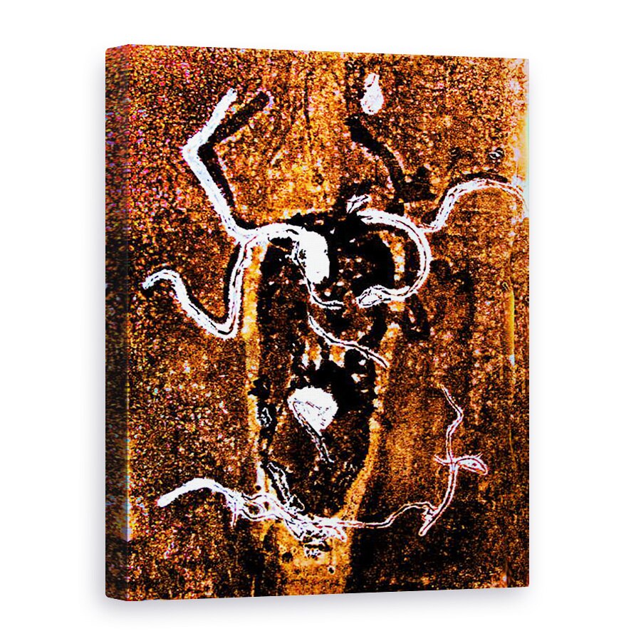 Tablou canvas - Sarah Thompson-Engels - Rezumat portocaliu 2020, 75 x 100 cm