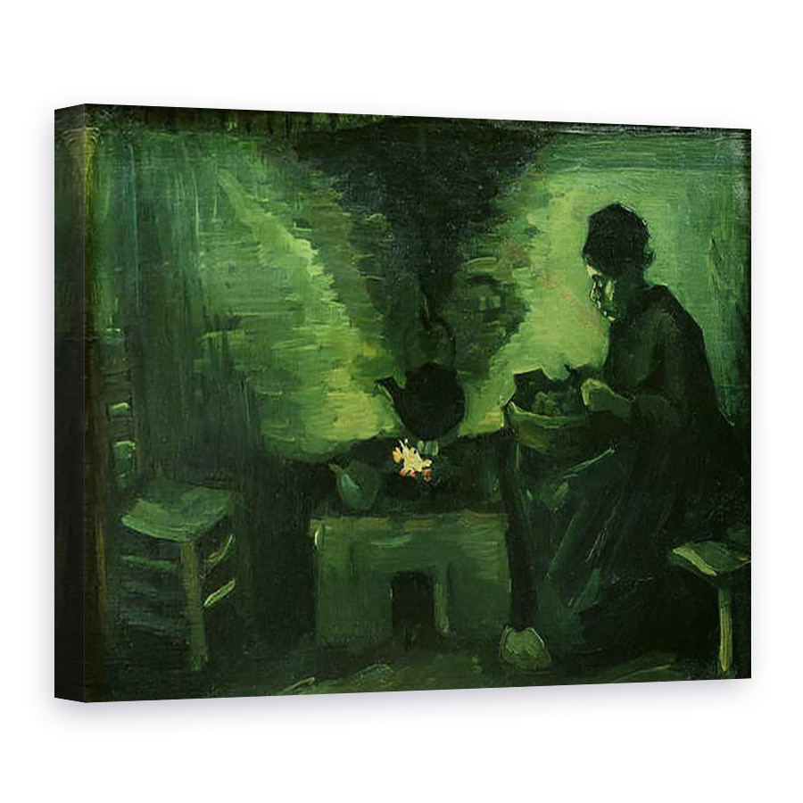 Tablou canvas - Vincent van Gogh - taraneasca de vatra, 50 x 70 cm
