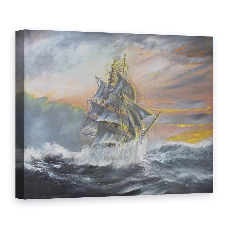 Tablou canvas - Vincent Alexander Booth - Terra Nova in Gale feroce in zori 2 decembrie 1910, 2007, 75 x 100 cm