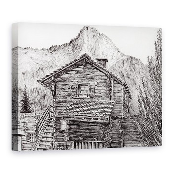Tablou canvas - Vincent Alexander Booth - Vedere din B&B Zinal Elvetia, 2011, 50 x 70 cm Tablou canvas - Vincent Alexander Booth - Vedere din B&B Zinal Elvetia, 2011, 50 x 70 cm