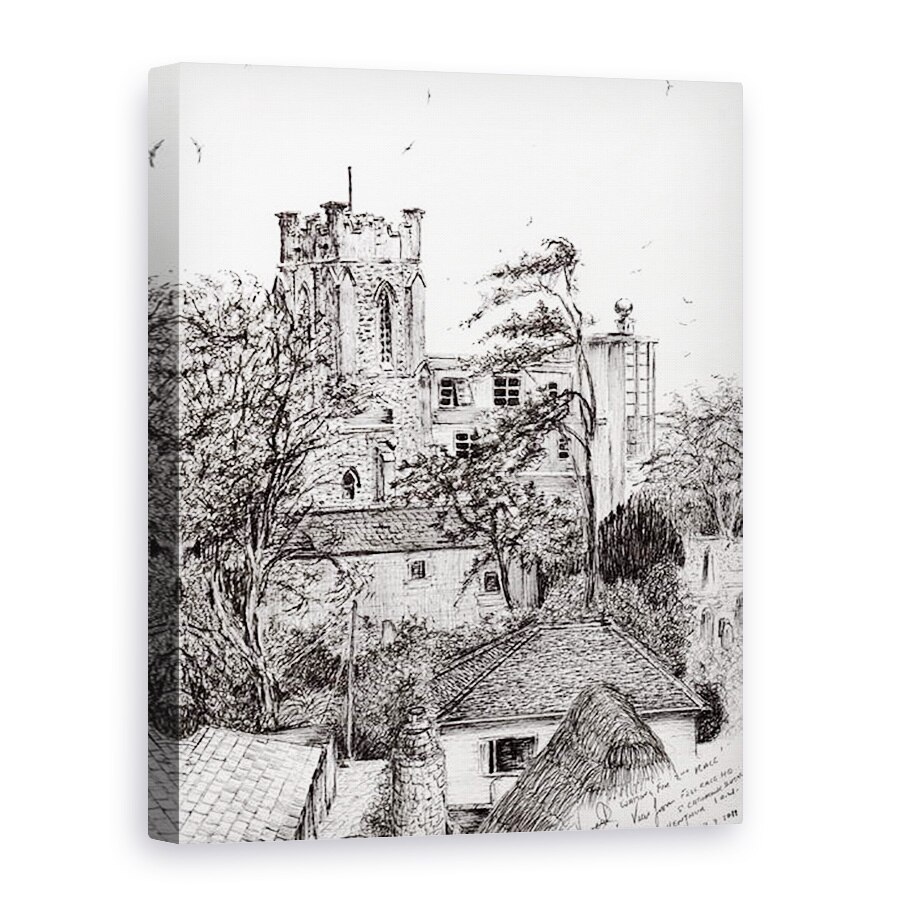 Tablou canvas - Vincent Alexander Booth - Vedere de la scoala St Catherines Ventnor I.O.W., 2011, 75 x 100 cm