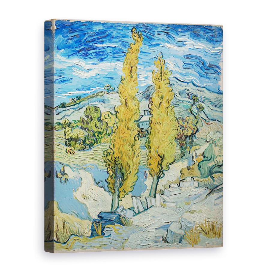 Tablou canvas - Vincent van Gogh - Plopii de la Saint-Rémy, 75 x 100 cm