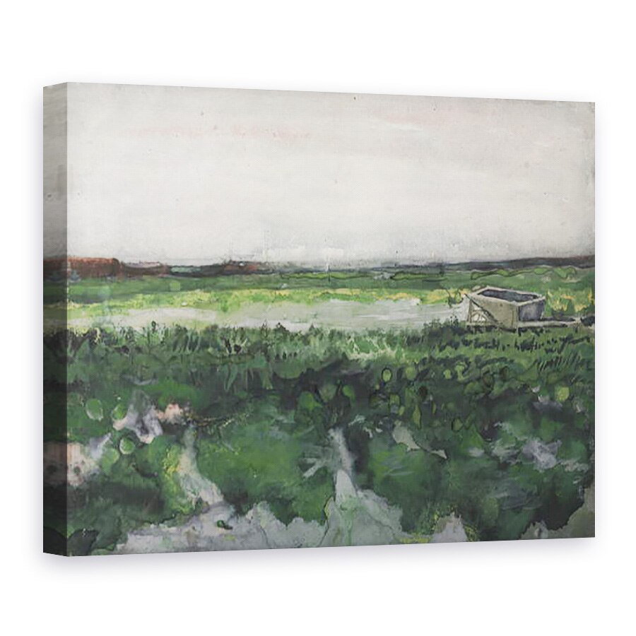 Tablou canvas - Vincent van Gogh - Peisaj cu roaba, 75 x 100 cm