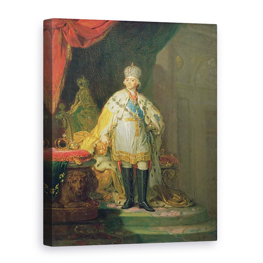 Tablou canvas - Vladimir Lukich Borovikovsky - Portretul imparatului Paul I 1754-1801, 75 x 100 cm