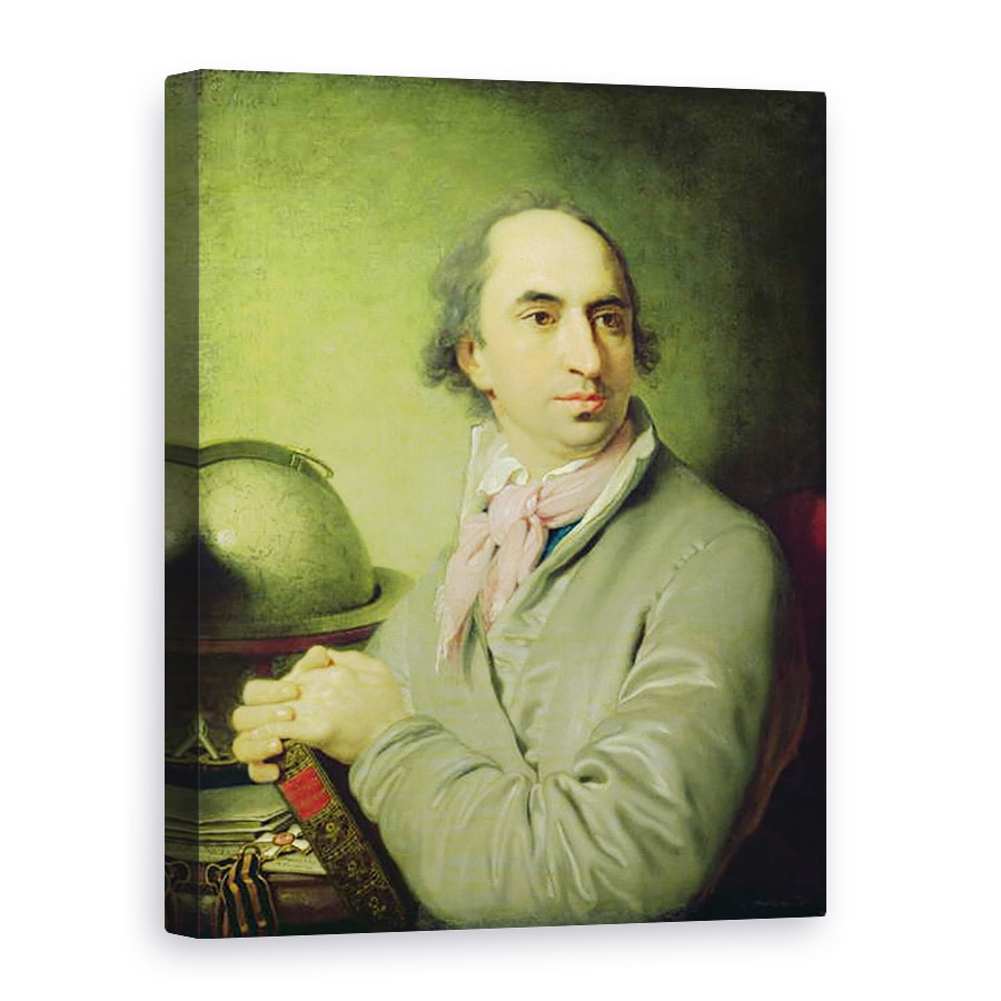 Tablou canvas - Vladimir Lukich Borovikovsky - Portretul lui Alexander Semenovitsch Chvostov 1753-1820, 75 x 100 cm