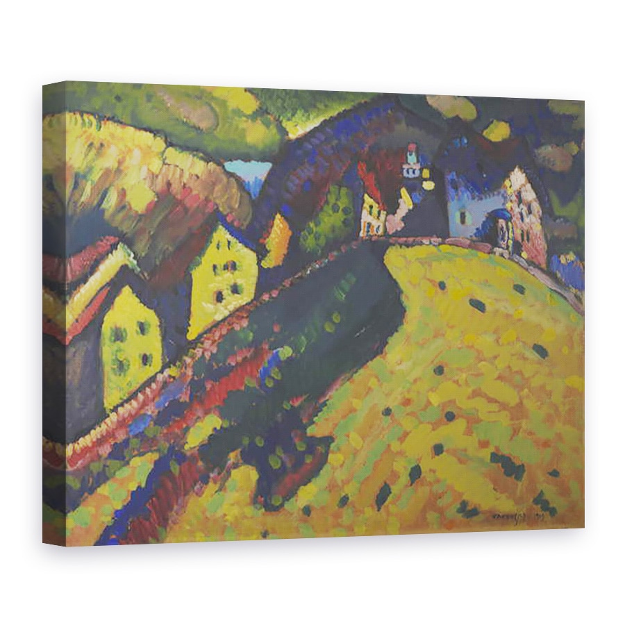 Tablou canvas - Wassily Kandinsky - Case la Murnau, 75 x 100 cm