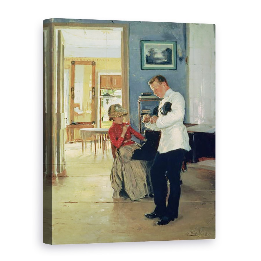 Tablou canvas - Vladimir Egorovic Makovsky - Declaratie de dragoste, 75 x 100 cm