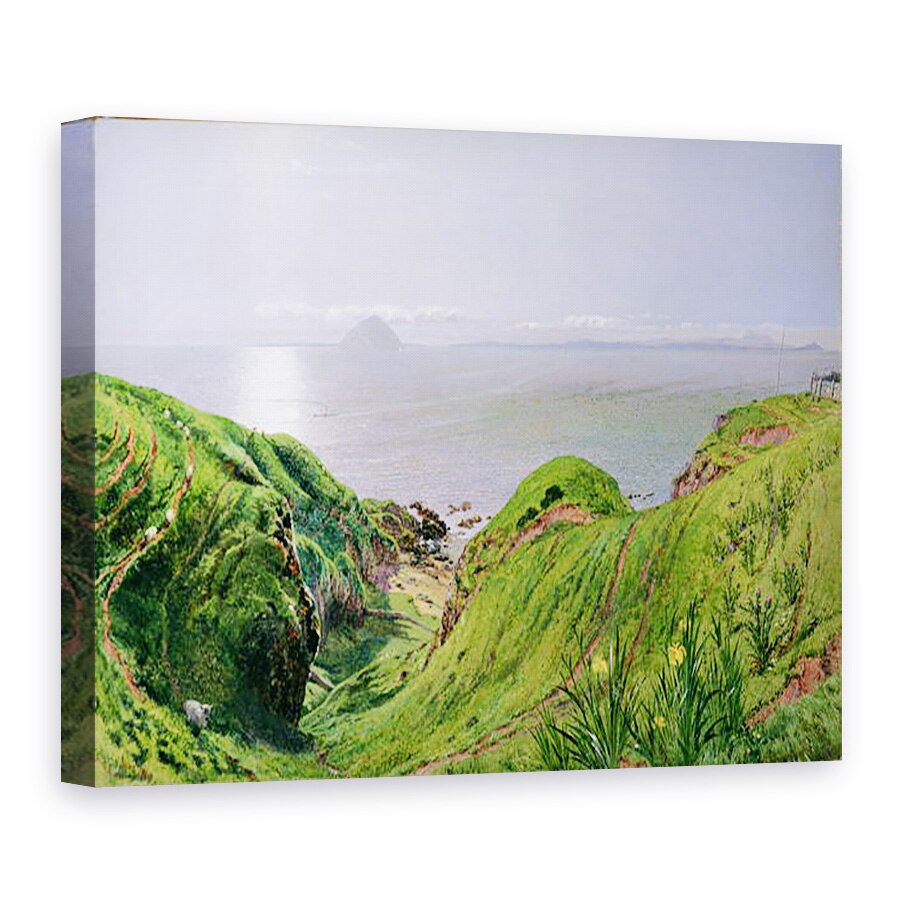 Tablou canvas - William Bell Scott - O vedere de Ailsa Craig si Insula Arran, 50 x 70 cm