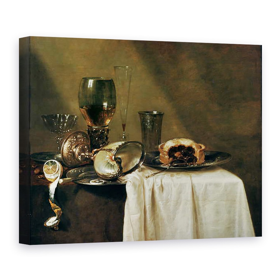 Tablou canvas - Willem Claesz Heda - Tarta cu coacaze negre, 50 x 70 cm