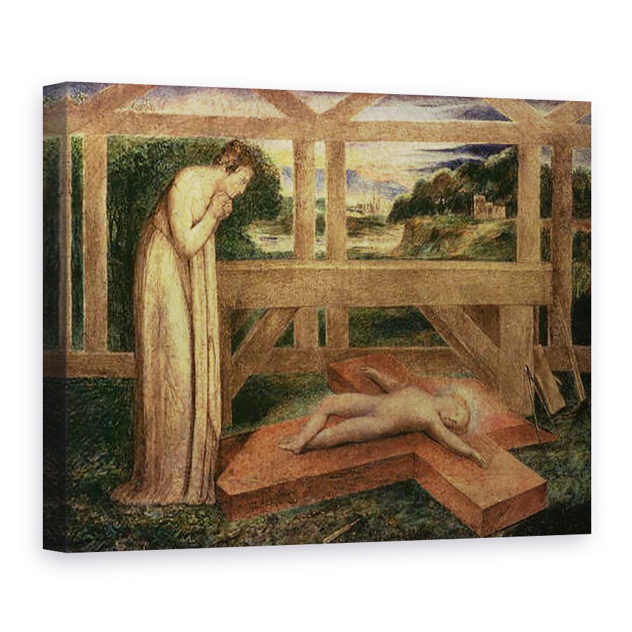 Tablou canvas - William Blake - Copilul Hristos adormit pe o cruce, 50 x 70 cm