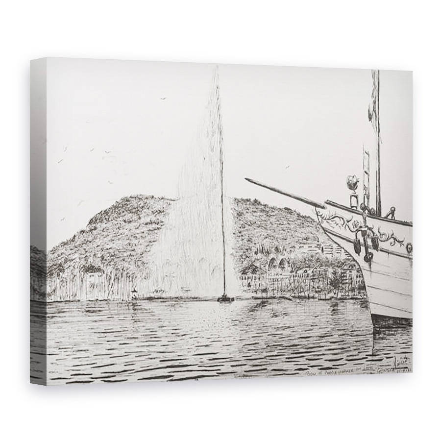 Tablou canvas - Vincent Alexander Booth - Fantana Geneva si arcul crucisatorului de placere, 2011, 75 x 100 cm