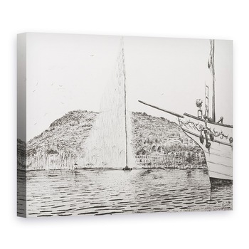Tablou canvas - Vincent Alexander Booth - Fantana Geneva si arcul crucisatorului de placere, 2011, 75 x 100 cm Tablou canvas - Vincent Alexander Booth - Fantana Geneva si arcul crucisatorului de placere, 2011, 75 x 100 cm