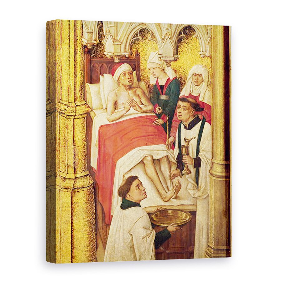 Tablou canvas - Vrancke van der Stockt - Triptic al Izbavirii, Sacramentul Unchirii Extreme, 75 x 100 cm