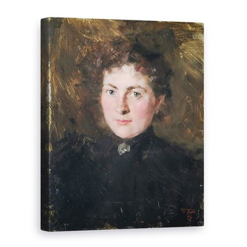 Tablou canvas - Wilhelm Maria Hubertus Leibl - Felicia Kirchdorffer, nepoata artistului, 50 x 70 cm Tablou canvas - Wilhelm Maria Hubertus Leibl - Felicia Kirchdorffer, nepoata artistului, 50 x 70 cm