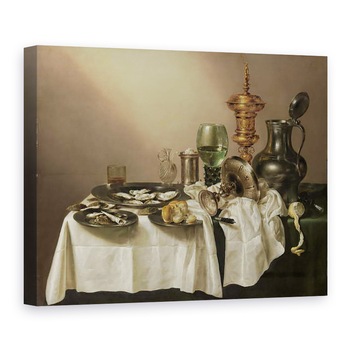 Tablou canvas - Willem Claesz Heda - Natura moarta cu cupa aurita, 50 x 70 cm Tablou canvas - Willem Claesz Heda - Natura moarta cu cupa aurita, 50 x 70 cm