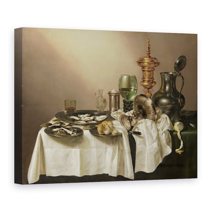 Willem Claesz Heda - Csendélet aranyozott csészével, Vászonkép, 75 x 100 cm