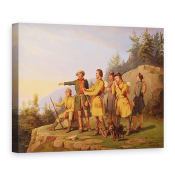 Tablou canvas - William Tylee Ranney - Prima vedere a lui Boone din Kentucky, 60 x 80 cm Tablou canvas - William Tylee Ranney - Prima vedere a lui Boone din Kentucky, 60 x 80 cm