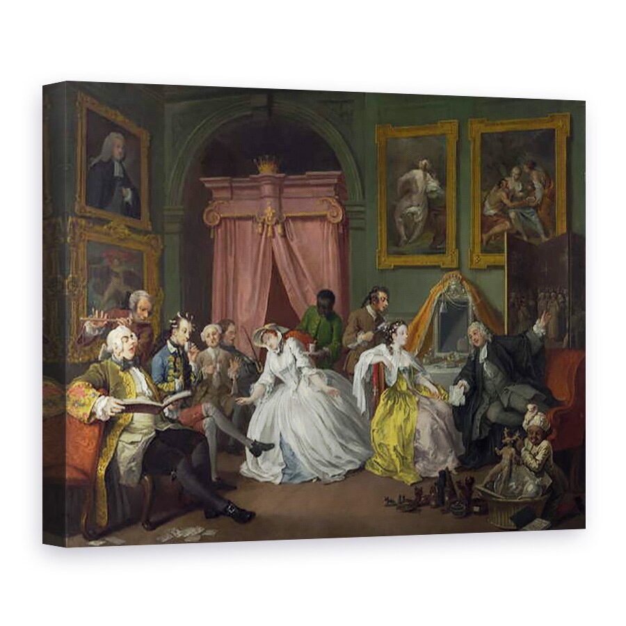 Tablou canvas - William Hogarth - Casatoria a la Mod, IV, The Toilette, 50 x 70 cm