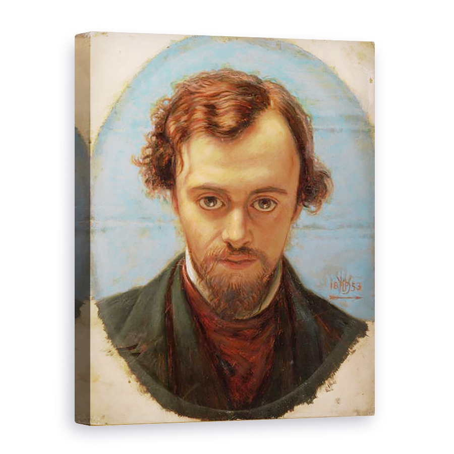 Tablou canvas - William Holman Hunt - Portrait of Dante Gabriel Rossetti, 60 x 80 cm